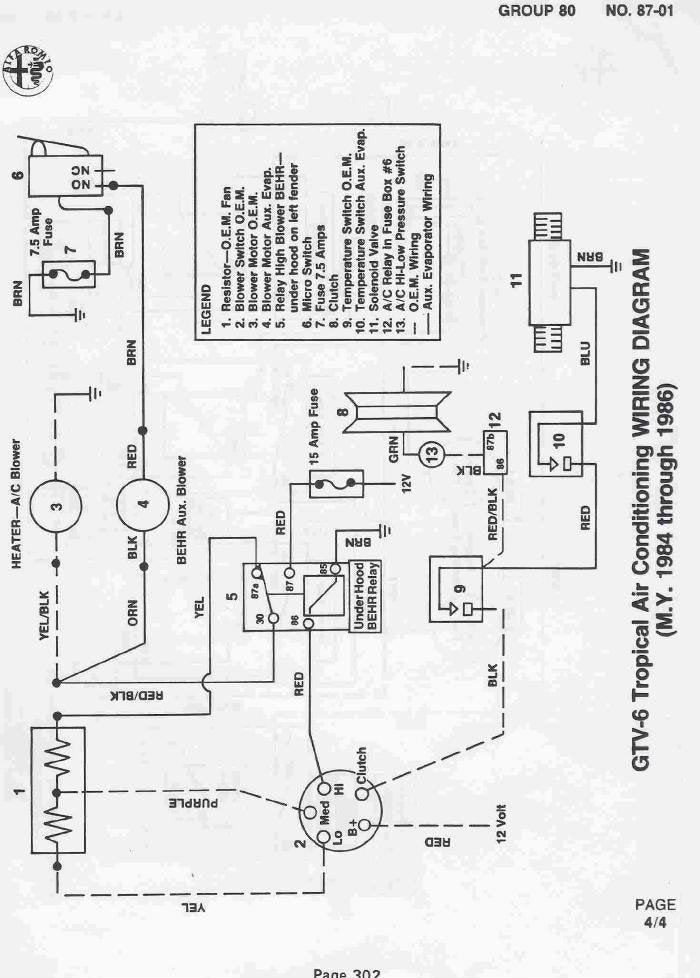Evaporator Wiring Diagram