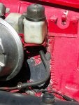 Red Motor vehicle Auto part Vehicle Engine